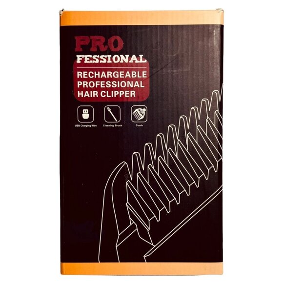 Rechargeable Hair Clipper Golden Stainless Steel Design Professional Grooming Ki - Picture 11 of 13